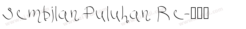 Sembilan Puluhan Re字体转换